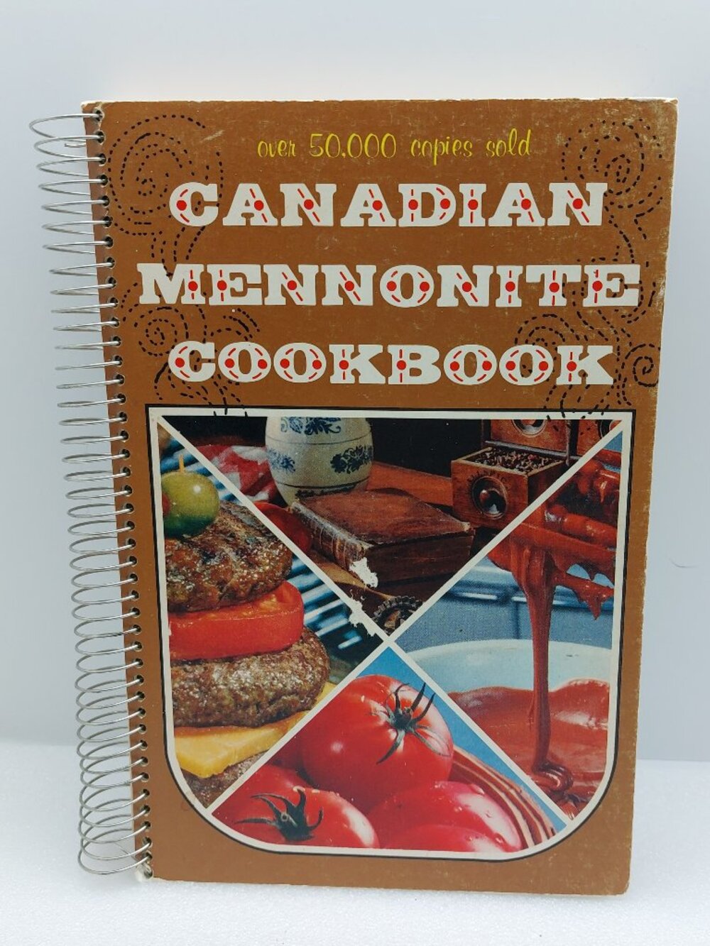 Vintage 1970 Canadian Mennonite Cookbook Spiral Bound Recipe Book